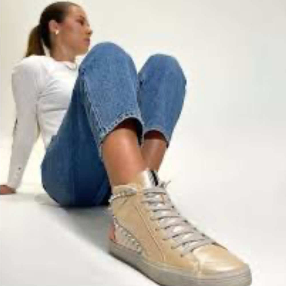 Shu Shop Women's Shoes Sneakers High Top Lace Casual Zip 8.5